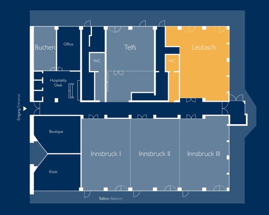 Leutasch Floor plan of meeting room Leutasch Meetings and Events