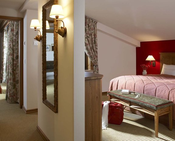 Doppelschlafzimmer Deluxe Suite Schlafbereich in Suite II
