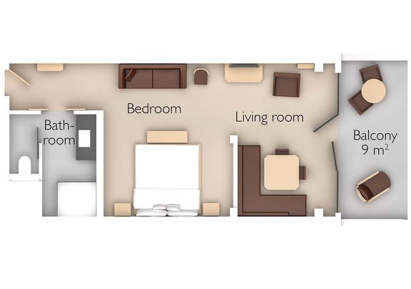 Room sketch Premium Double Room Premium Double Room Floor Plan