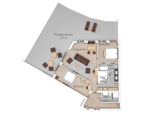 Room sketch Penthouse Suite Deluxe Panorama Suite deluxe floor plan