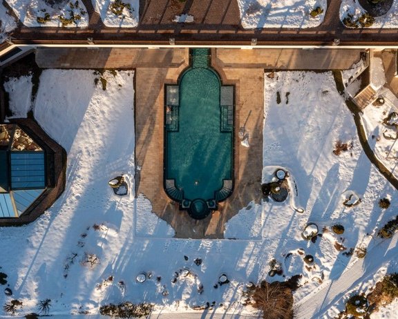 Enjoy our heated panoramic pool during your vacation A bird